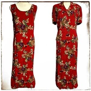K-Studio Dress & Blazer Set 10 Floral Vintage Maxi